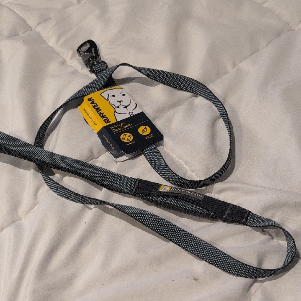 RuffWear Durable Dog Leash in Black and Gray